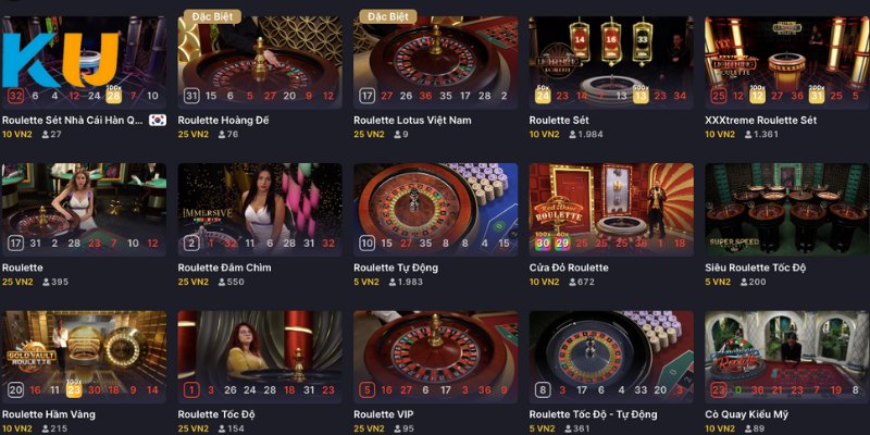 Lựa phiên bản Roulette thích hợp