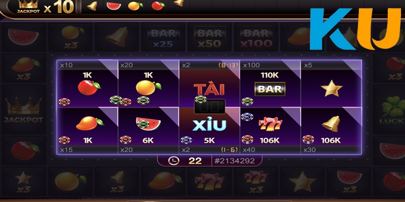 Tỷ lệ thưởng tương ứng biểu tượng của trò chơi Slot hoa quả siêu HOT